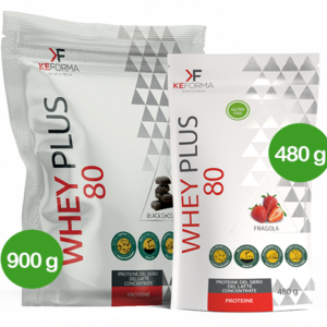Proteine whey concentrate WHEY PLUS 80 sviluppo muscolare