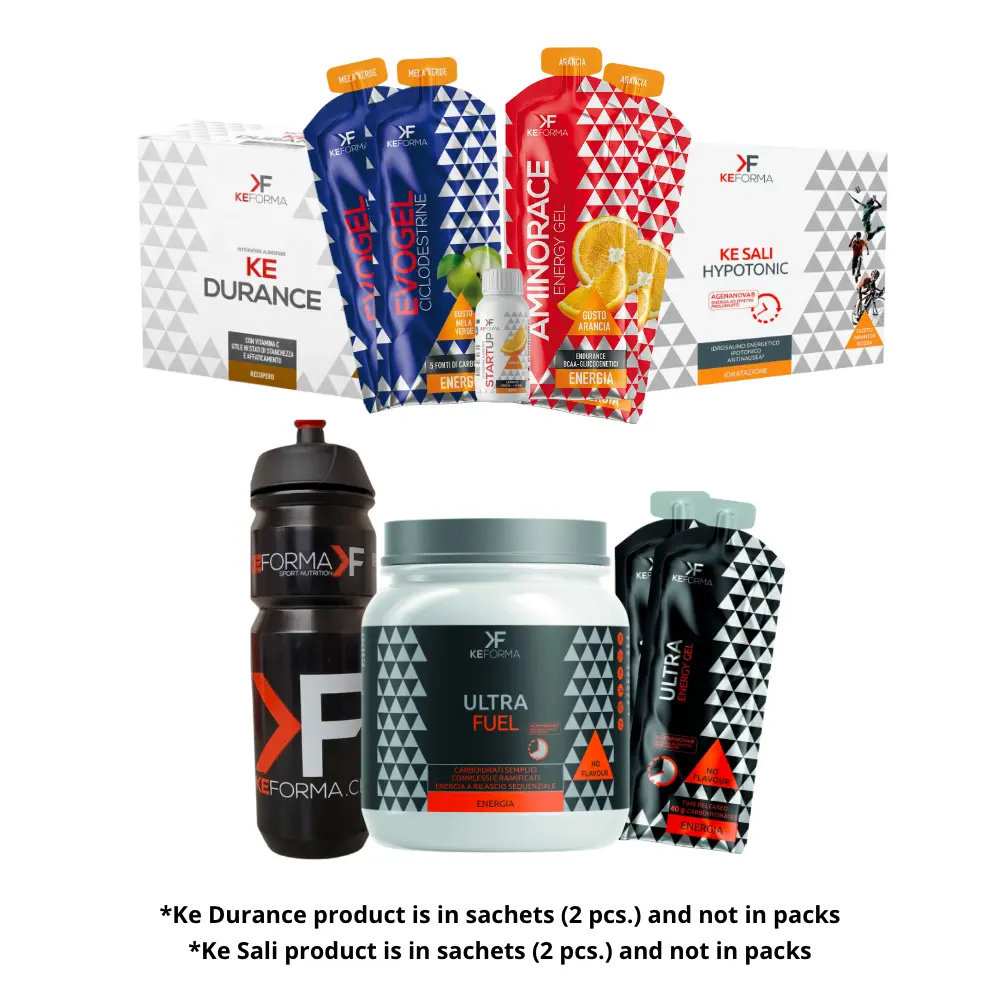 Endurance Pack KeFORMA: Integratori endurance per ciclisti e runner.